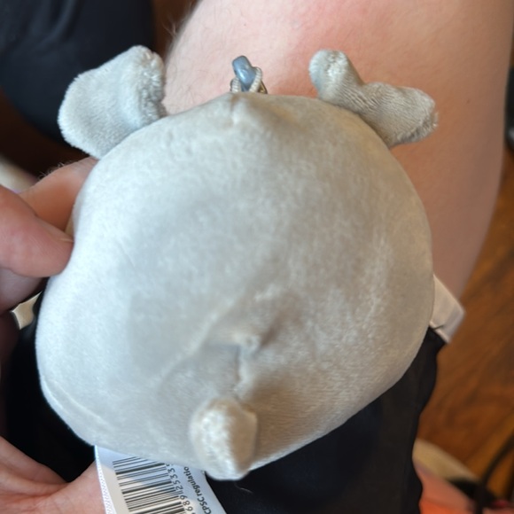 Shaun the Gray dog squishmallow Stuffed Animal clip NWT - Picture 4 of 4